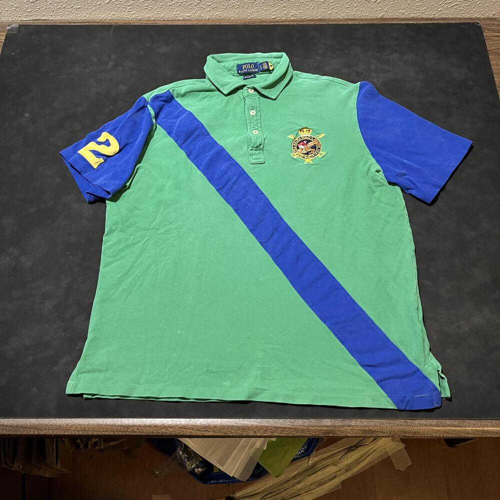 Polo Ralph Lauren Polo Shirt Mens Large Vintage 90s Classic Fit Crest Logo Rugby